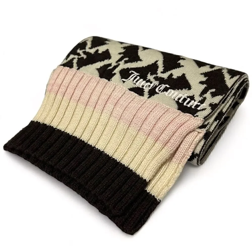 Juicy Couture Houndstooth Wool Scarf